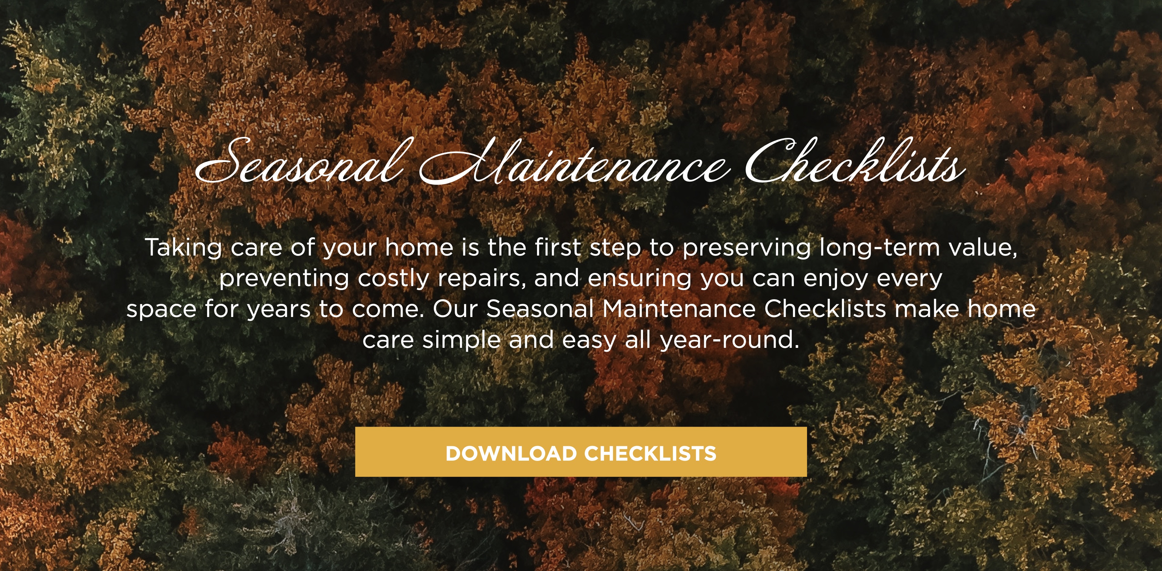 Seasonal Checklist